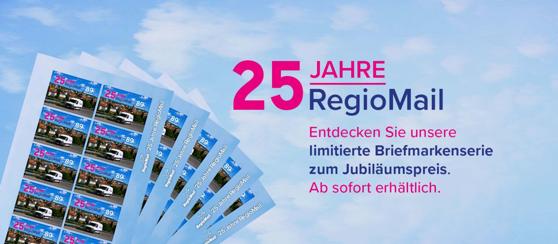 Briefmarkenserie "Jubiläumsbriefmarke"